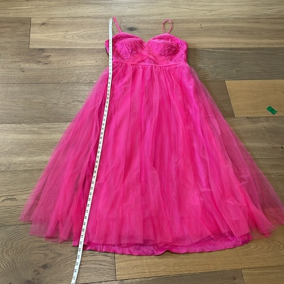 Azazie Layla Dress In Pink/Fuchsia Size A14 - Picture 11 of 16